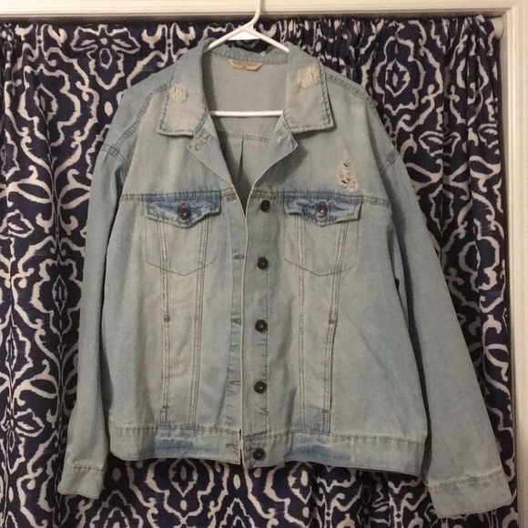 Jackets & Blazers - Distressed denim jacket